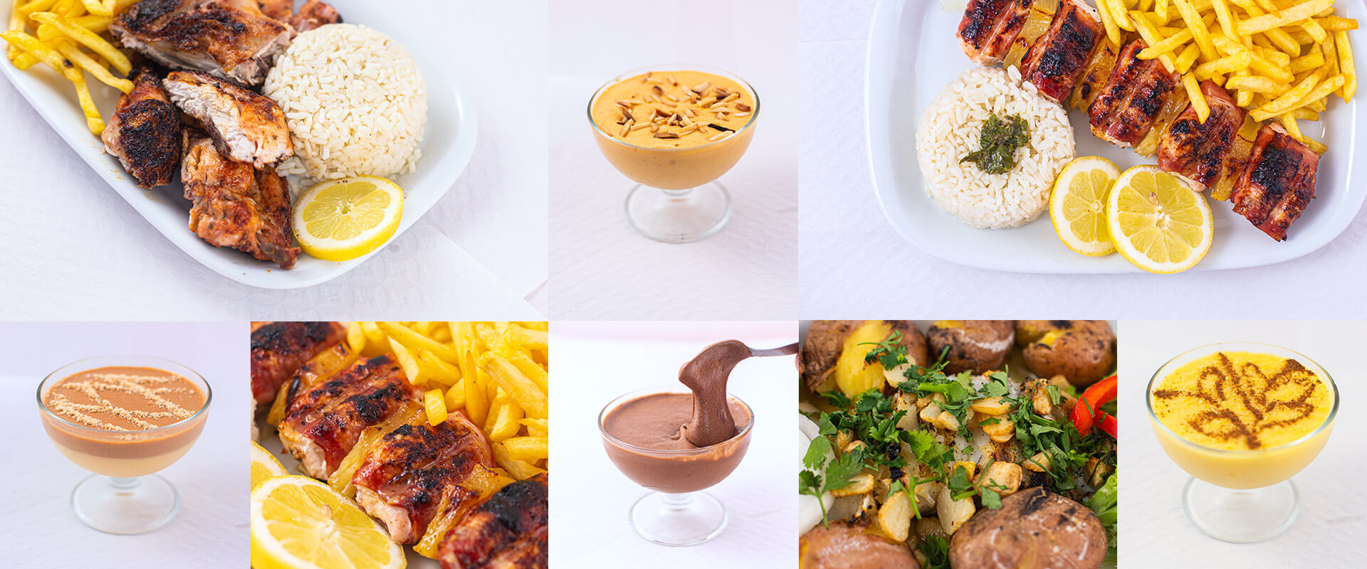 Os nossos pratos e sobremesas